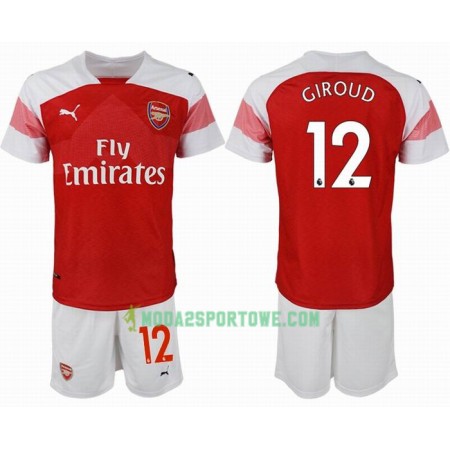 Koszulka Arsenal GIROUD 12 Dziecięcy Domowe Stroje Piłkarskie 2018/19 Krótki Rękaw
